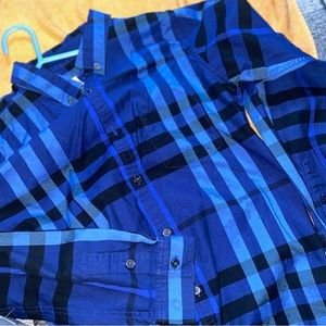 Boys Burberry Long Sleeve Button Down